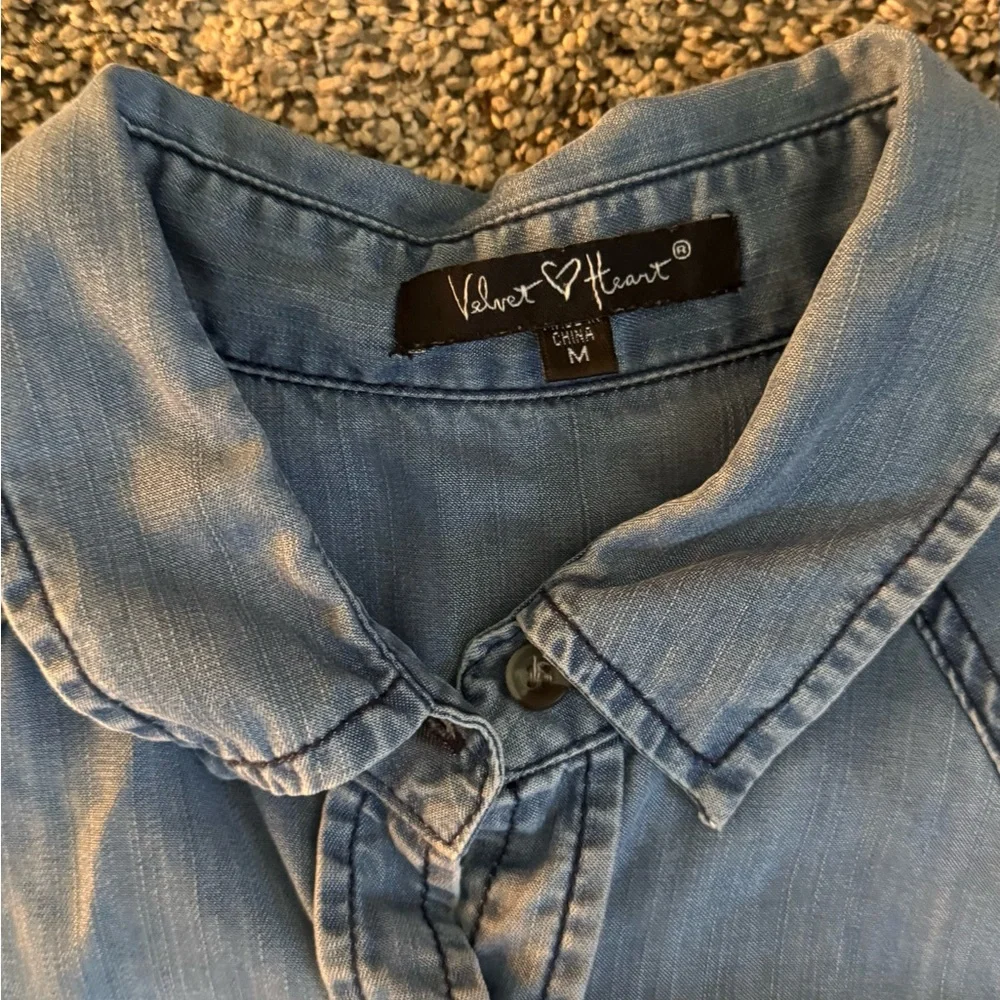 Velvet Heart Blue Denim Tank Top - Picture 4 of 5